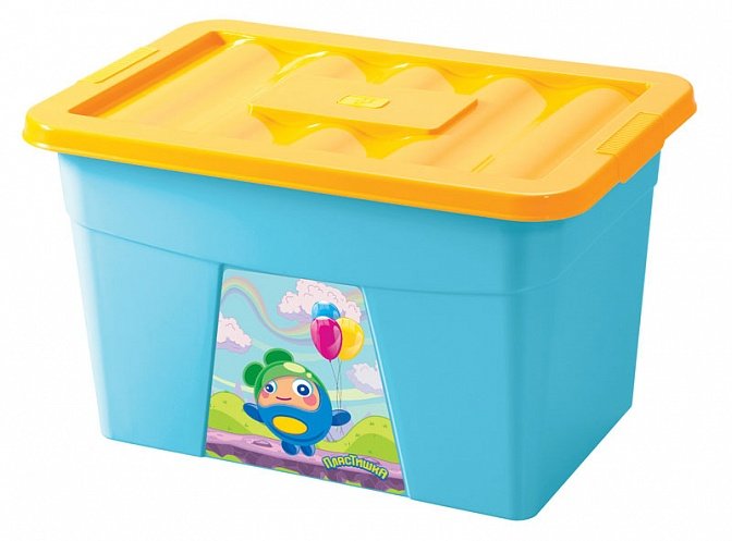 Ящик для игрушек на колесах 600*400*360 (голубой) 431206802