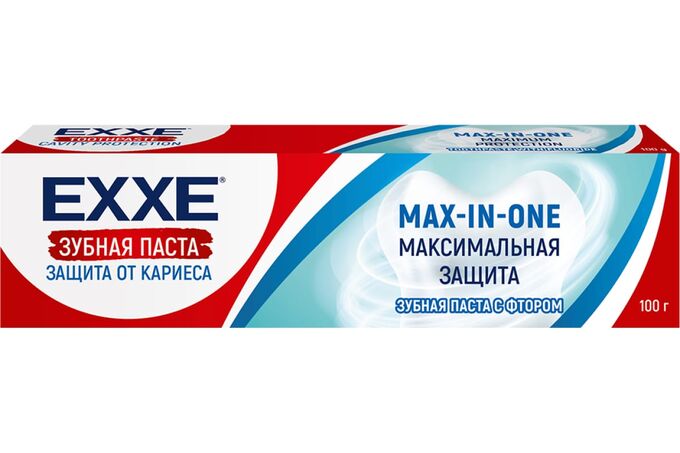 EXXE Зубная паста Максимальная защита от кариеса Max-in-one, 100г