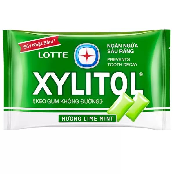 LOTTE Xylitol Lime Mint (мята-лайм) 11,6 гр., блистер