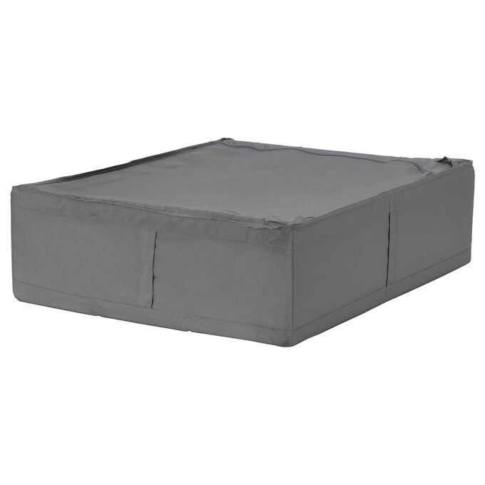 IKEA SKUBB, Кофр для хранения, темно-серый, 69x55x19 см