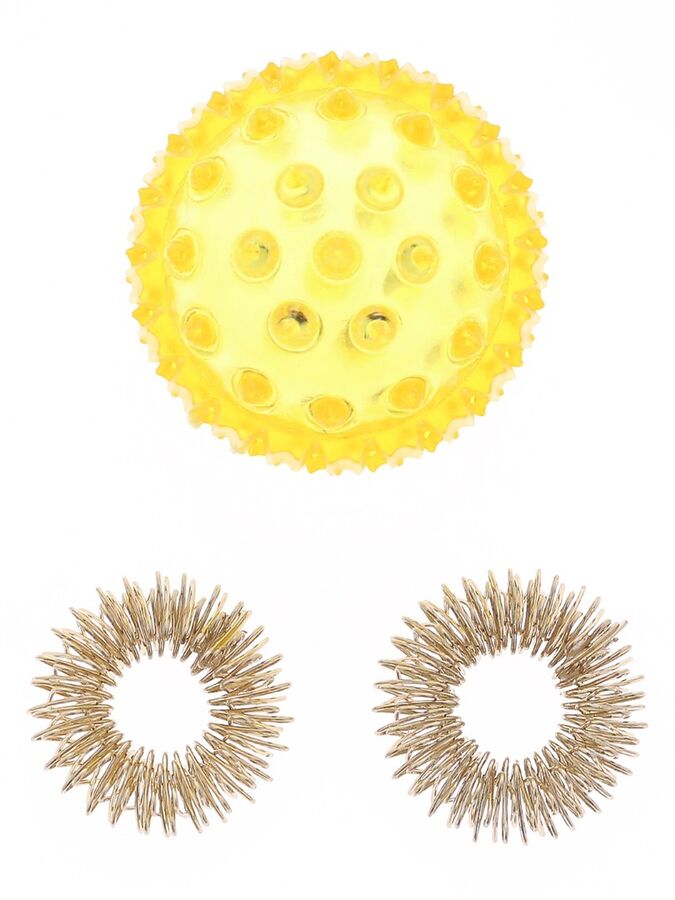 Россия Массажер для рук Шарик и 2 кольца. Улучшение моторики после инсульта, Су-Джок терапии
