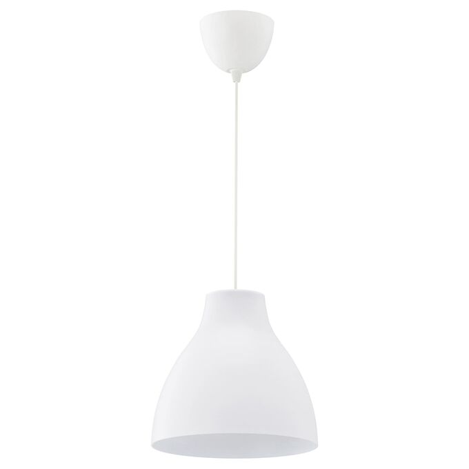 IKEA MELODI, подвесной светильник, белый, 28 см