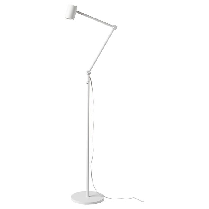 IKEA NYMÅNE, напольная лампа для чтения, белый