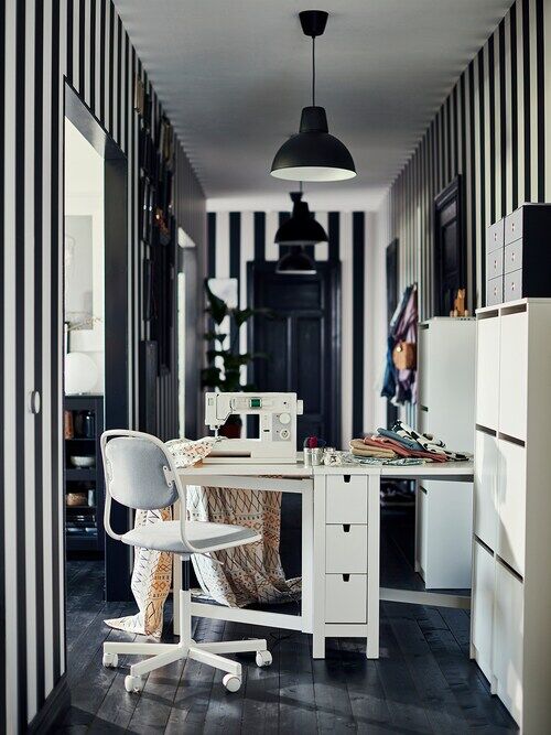 IKEA SKURUP, подвесной светильник, черный, 38 см