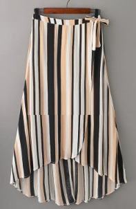 Асимметричная юбка с эффектом запаха Цвет: НА ФОТО