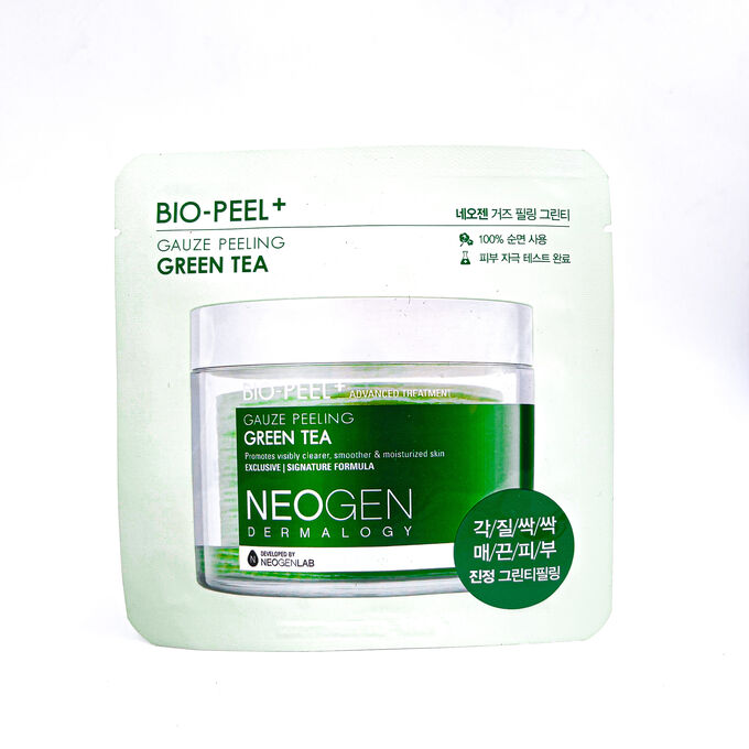 Пилинг-пэды успокаивающие  с зеленым чаем Neogen Dermalogy Bio-Peel Gauze Peeling Green Tea, 9.5 мл