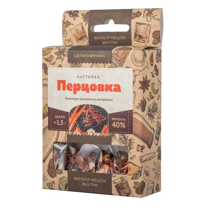 Бочка ДВ Набор Алхимия вкуса мини для приготовления напитка &quot;Перцовка&quot;, 10 г