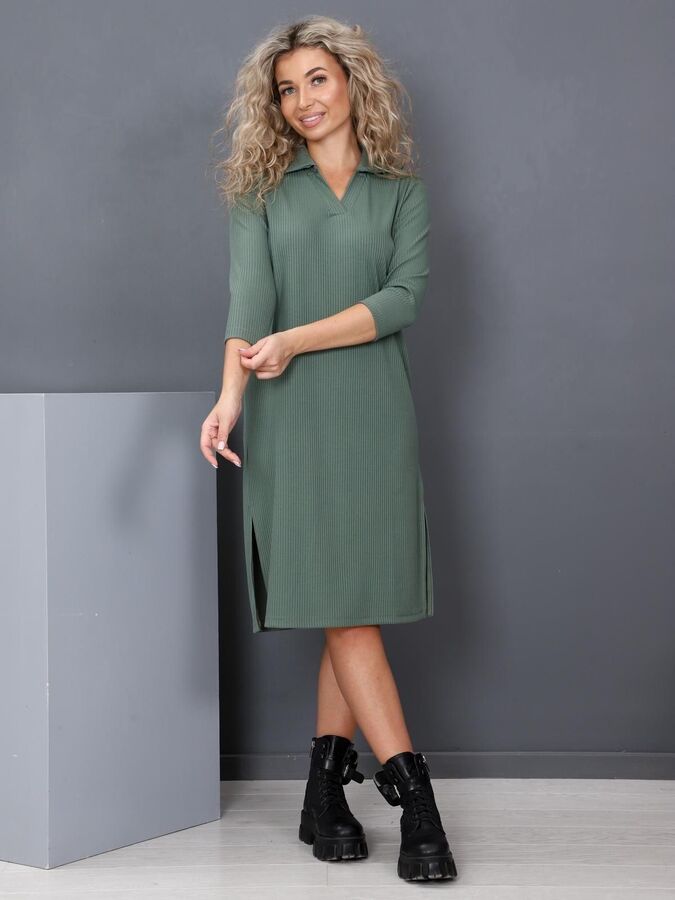 Iv-capriz Платье женское, оливковый