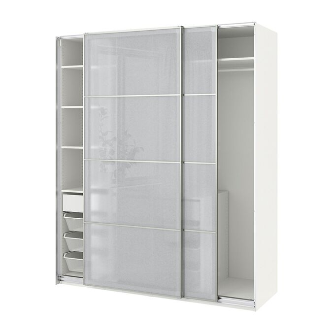 Икеа шкаф купе белый. Система ikea Pax. Система купе икеа