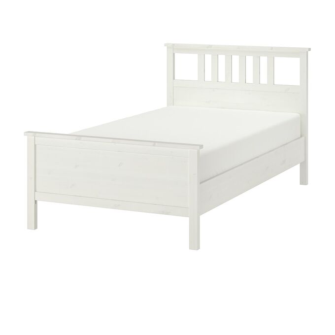 IKEA ПОДОЛ, каркас кровати, белая морилка/Lur?y, 120x200 см