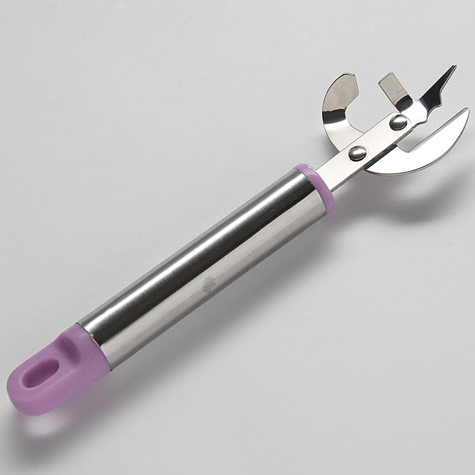 Консервный нож с ручкой из нержавеющей стали BE-5296 лавандовый