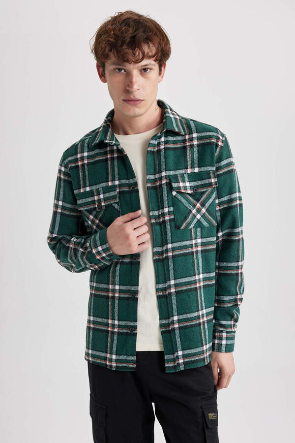 DEFACTO Рубашка Lumberjack с длинным рукавом в клетку стандартного кроя