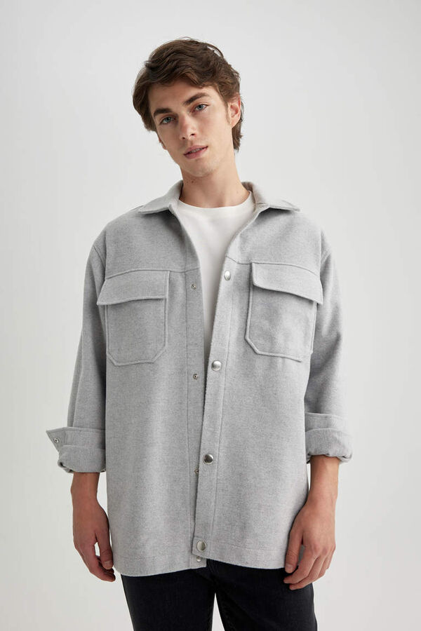 DEFACTO Куртка-рубашка с длинным рукавом Relax Fit Lumberjack