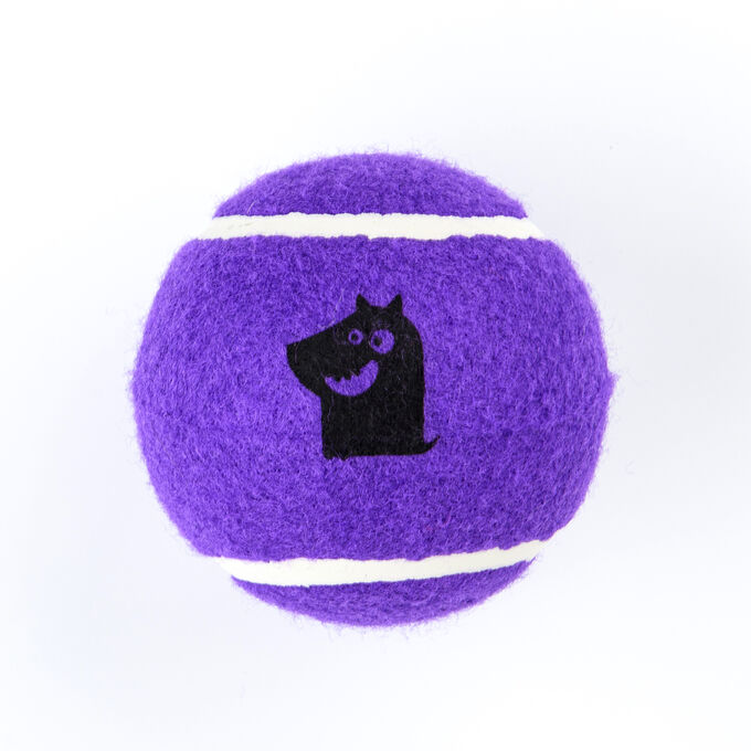 Игрушка Mr.Kranch для собак Теннисный мяч большой 10 см фиолетовый