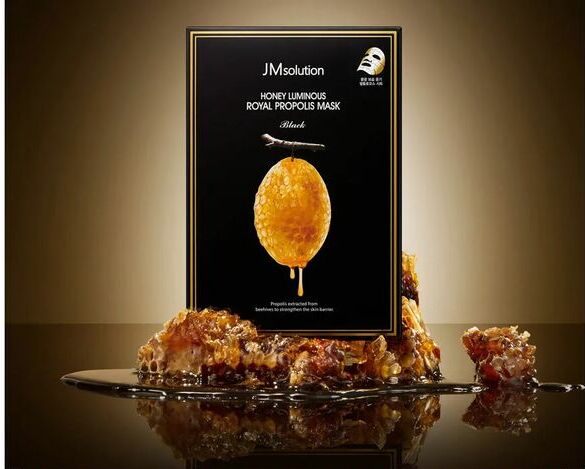 JMsolution Honey Luminous Royal Propolis Mask Black Тканевая маска с прополисом