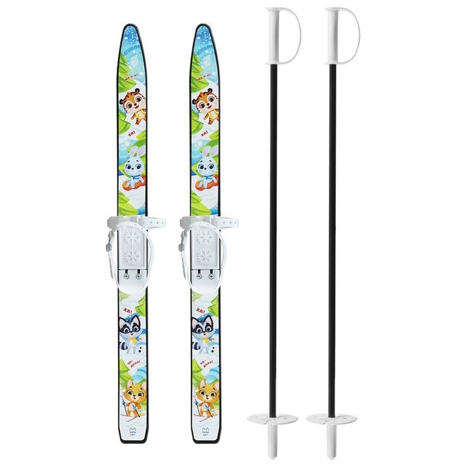 СИМА-ЛЕНД Комплект лыжный детский: лыжи 75 см, палки 75 см