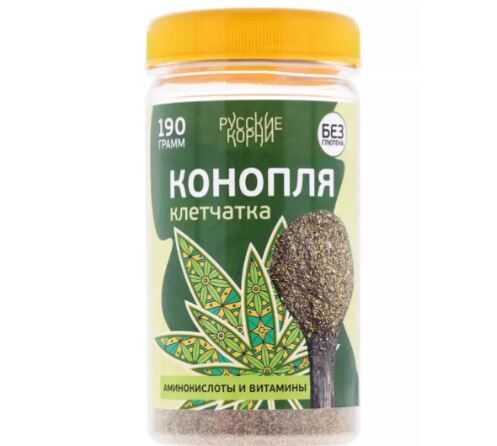 Русские корни Клетчатка конопляная (отруби). Детокс эффект, улучшение работы ЖКТ, 190 гр