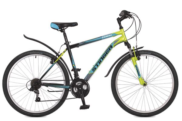 Велосипед Stinger 26&quot; Caiman; 16&quot;; зеленый; TZ30/TY21/RS35 #117272