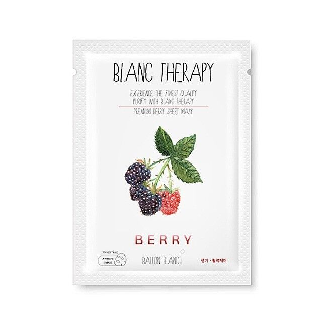 Ballon Blanc Омолаживающая укрепляющая  тканевая маска с черникой Therapy Premium Berry Sheet Mask