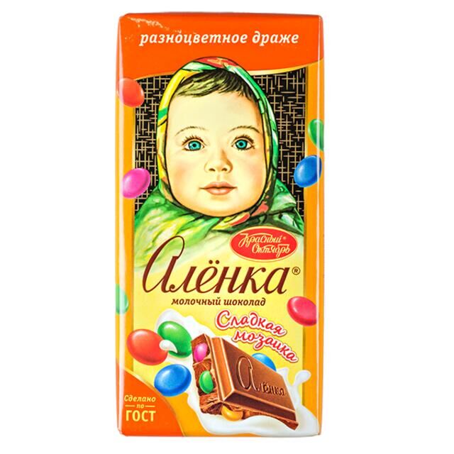 Красный октябрь Шоколад Аленка Сладкая мозаика 90 г