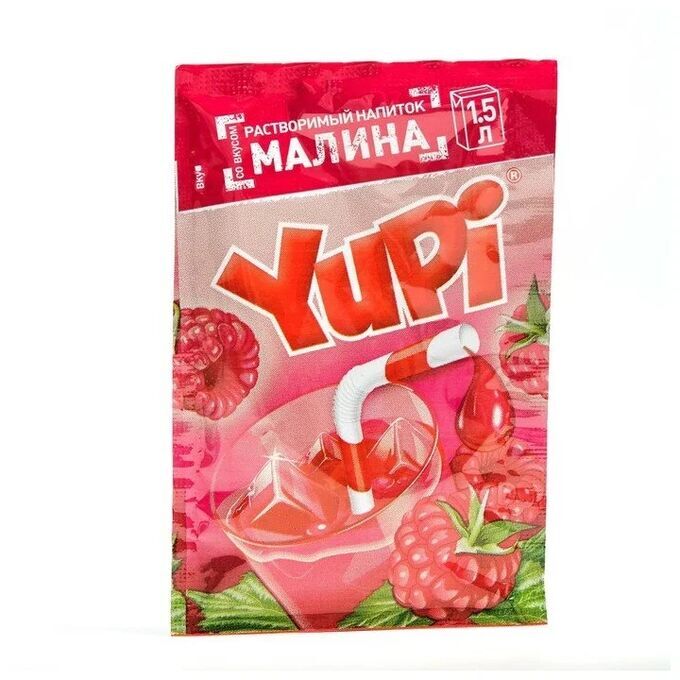 Растворимый напиток со вкусом малины YUPI Юпи Юппи 15 гр