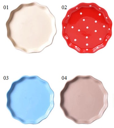 Тарелка круглая керамическая цвет: 1