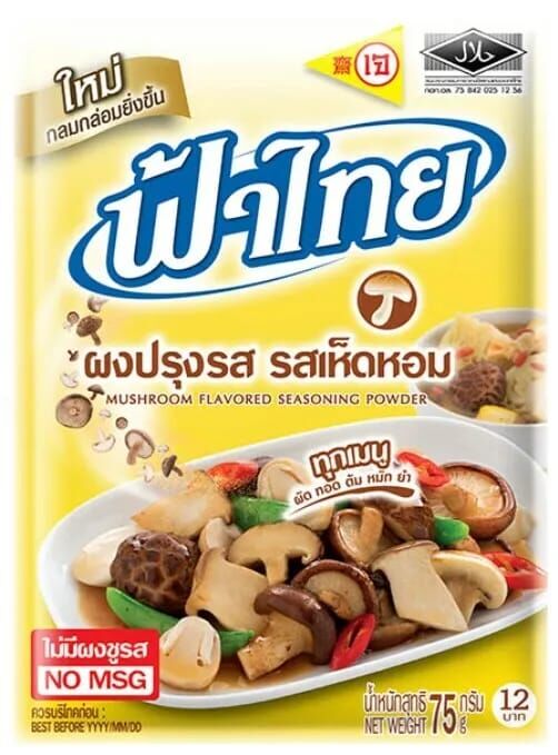 Real Thai Приправа вкусовая грибная 75 гр, Тайланд