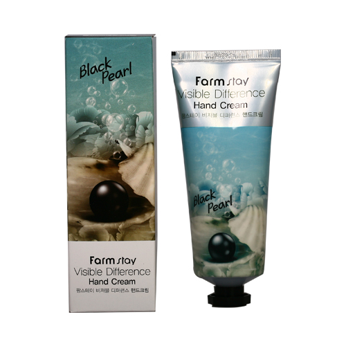 FarmStay Visible Difference Black Pearl Hand Cream Крем для рук на экстракте черного жемчуга 100 мл