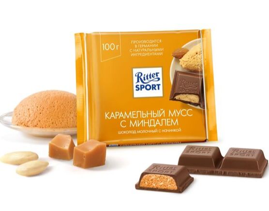 Молочный шоколад Ritter Sport Карамельный мусс