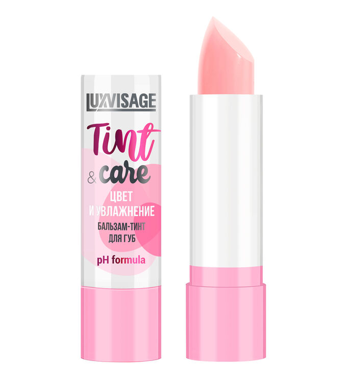 LuxVisage Бальзам для губ Tint &amp; care pH formula тон 01 ,3,9гр