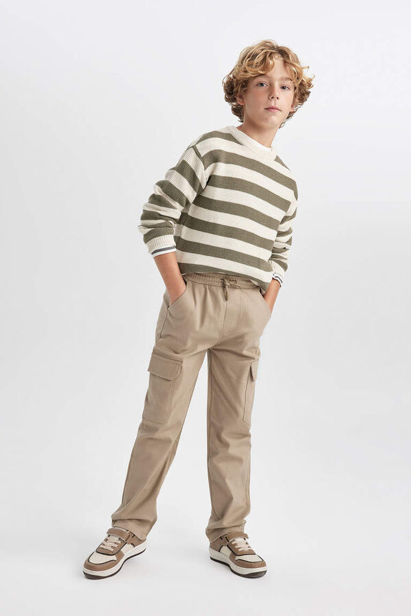 DEFACTO Габардиновые брюки стандартного кроя для мальчиков