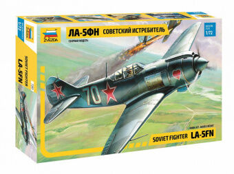 zvezda Конструктор Звезда Советский Истребитель Ла-5ФН 1:72 42дет 11.5см