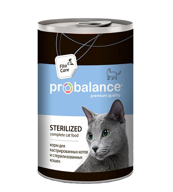 ProBalance Sterilized Корм консервированный для стерилиз.кошек/кастр. котов, 415 гр 1/12