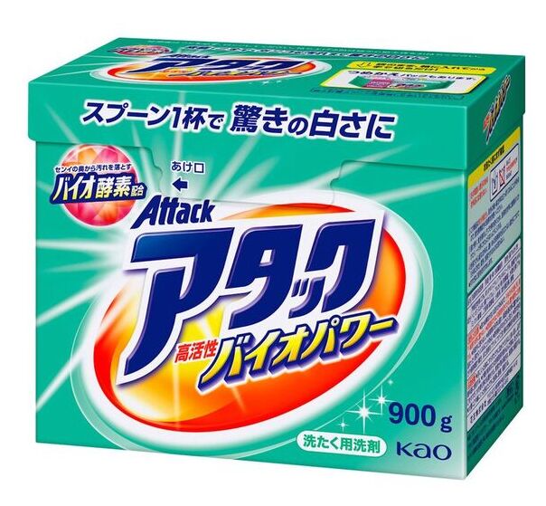 Порошок стиральный Kao Attack Bio Power с ферментами 900г Япония