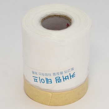 Лента малярная &quot;Корея&quot; с полиэтилен. пленкой 400mm -18м (1/60)