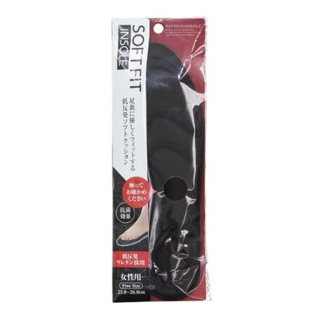 015956 &quot;FUDO KAGAKU&quot; &quot;Soft Fit&quot; Мягкие анатомические стельки с антибактериальным эффектом для спортивной обуви (коричневые) 23-26 см., 1/240