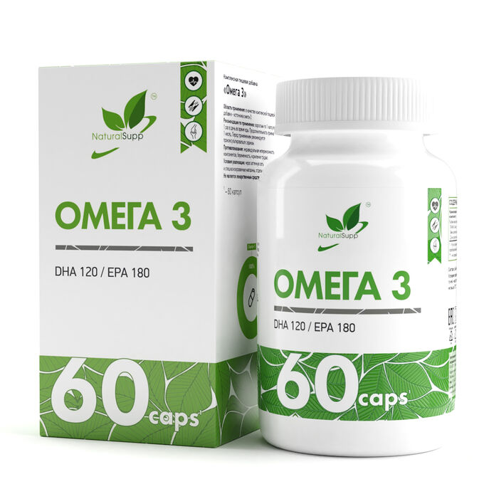 NaturalSupp Омега 3 30% Omega 3, 60 капс.