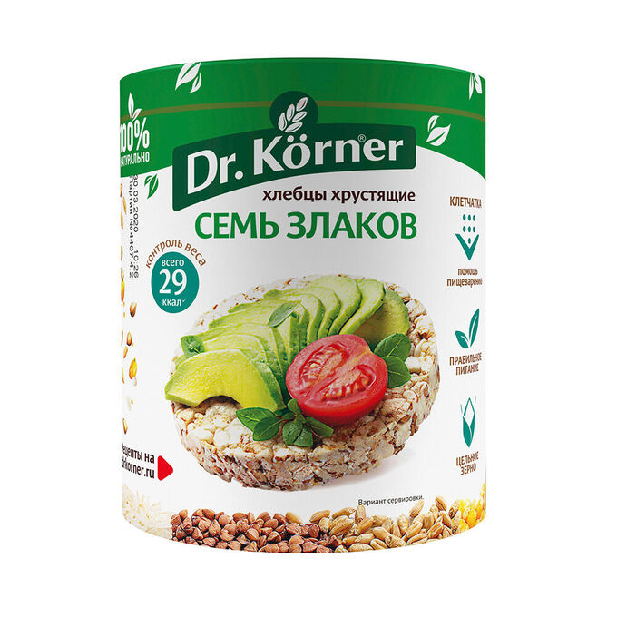 Dr. Korner Хлебцы хрустящие &quot;Семь злаков&quot;