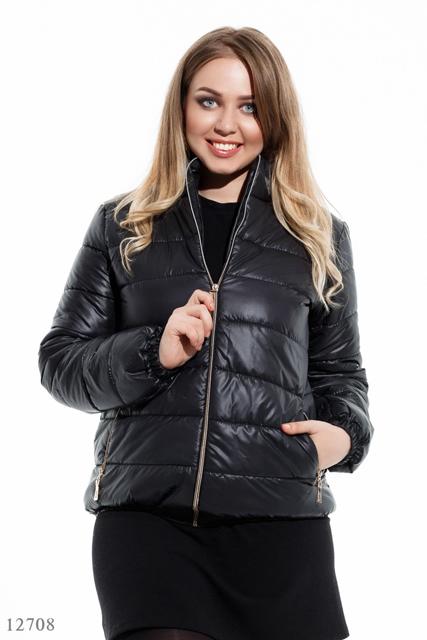 Женская куртка большого размера Уллис черный