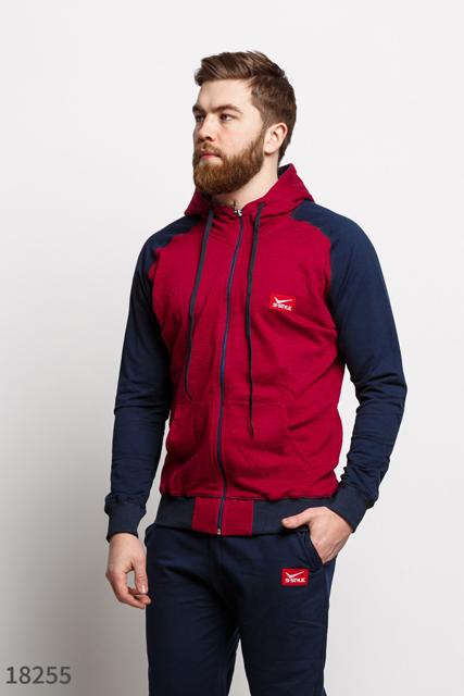Синий мужской спортивный костюм Superdry Sport