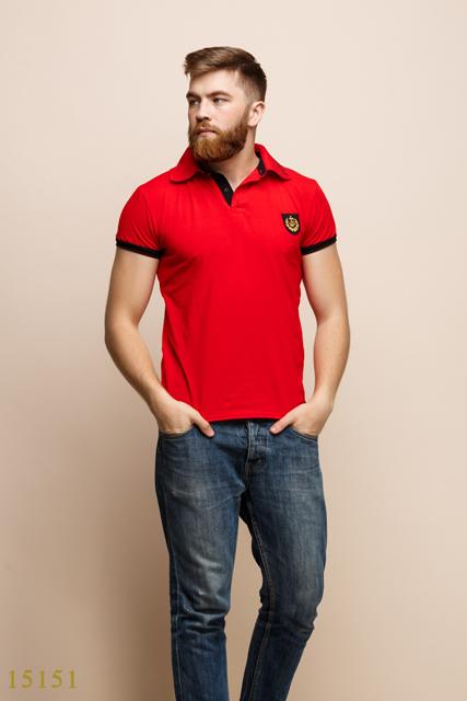 Мужская футболка 15151 красный