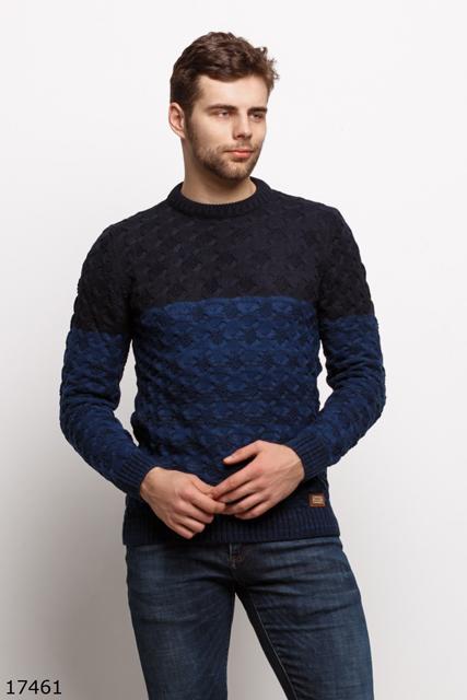 Мужской свитер 17461 темный синий синий