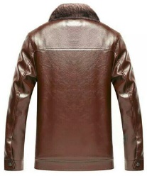 Теплая кожаная куртка (до - 30°C) Цвет: КРАСНО-КОРИЧНЕВЫЙ