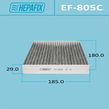 Воздушный фильтр Салонный AC-805 HEPAFIX угольный