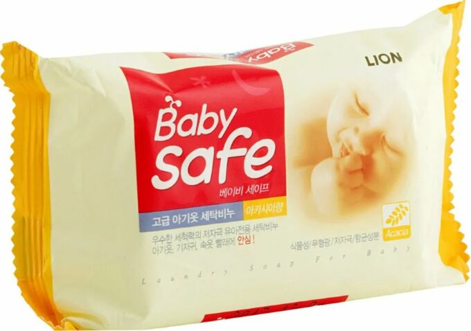 CJ Lion Мыло для стирки детских вещей с ароматом акации &quot;Baby safe&quot;, 190г