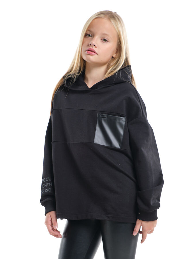 Mini Maxi Джемпер с карманом (98-122см) UD 8040-1(2) черный
