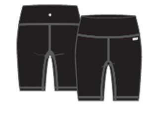 Шорты MINI STUD LOGO HIGH WAIST 6" BIKE SHORT