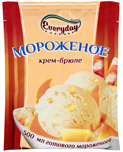 Десерт сухой EVERYDAY для мороженого аромат крем-брюле 55г