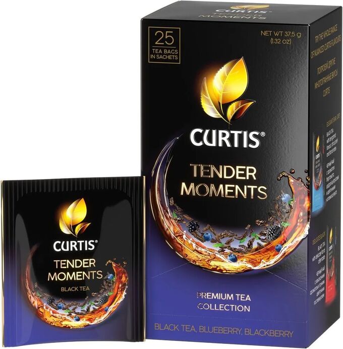 Чай черный  Curtis Tender Moments 1.5*25пак сашет 102122
