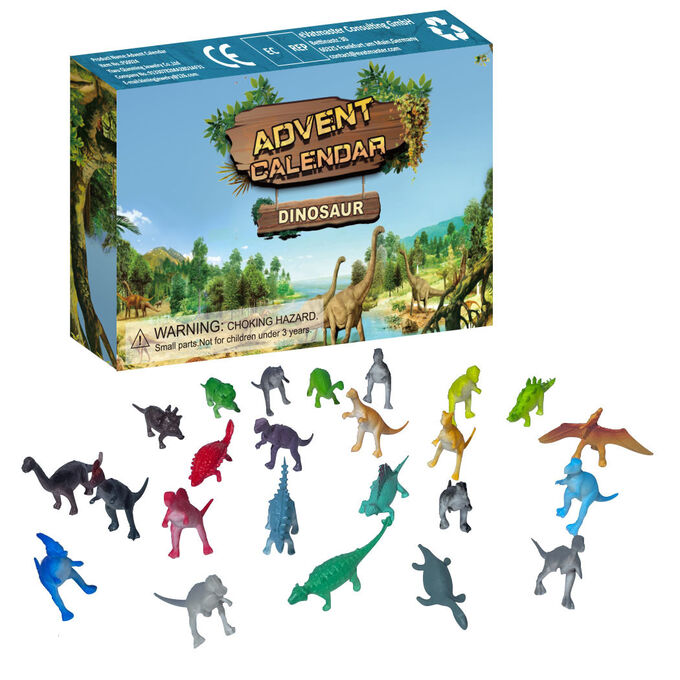 Адвент-календарь цветные динозавры